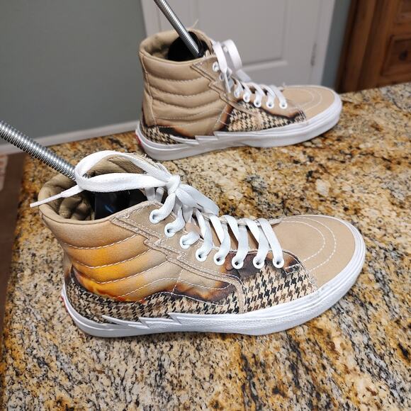 Vans Sk8-Hi Sneakers Tan/Pattern Women's 8 Mens 6.5 #721454 - Picture 3 of 15